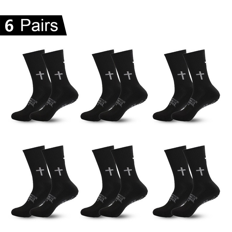 4/5/6 Pairs Anti-slip Football - Grip Sock Yoga avaliação e preço