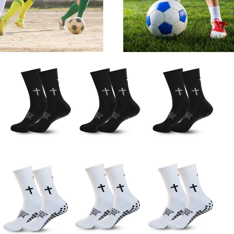 4/5/6 Pairs Anti-slip Football - Grip Sock Yoga avaliação e preço