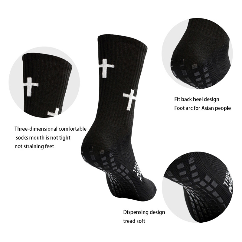 4/5/6 Pairs Anti-slip Football - Grip Sock Yoga avaliação e preço