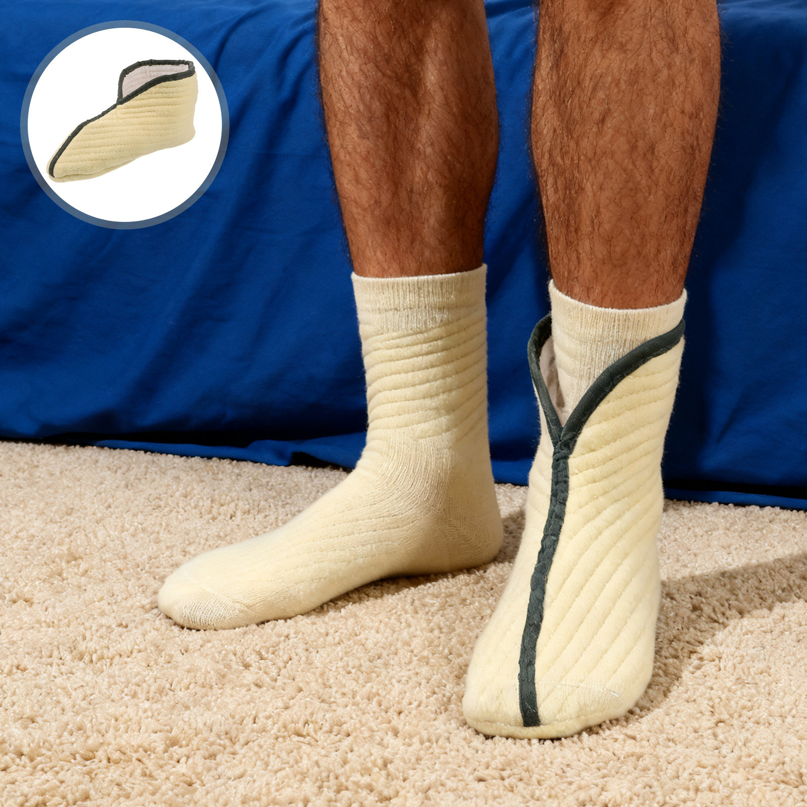 2Pairs Thermal Ski Boot Socks  - Wool Hiking Sock avaliação e preço