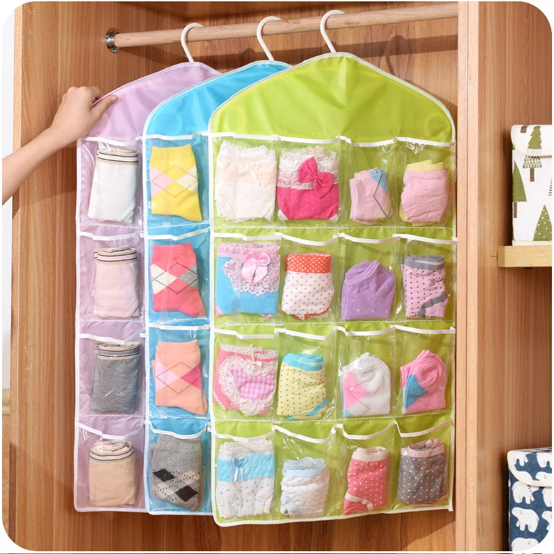 Hot 16Pockets WardrobePockets  - Sock Organizer Tray avaliação e preço