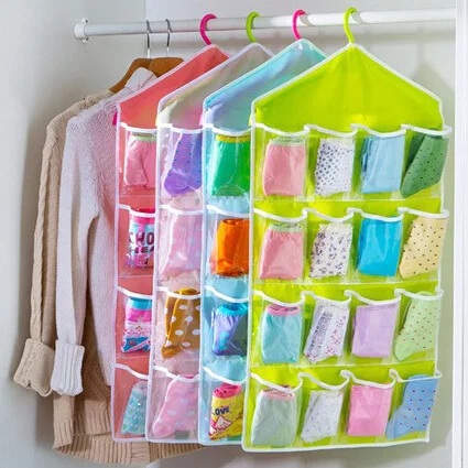 Hot 16Pockets WardrobePockets  - Sock Organizer Tray avaliação e preço