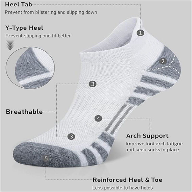 Cushioned Breathable Ankle Ath - Athletic Sock Cushion avaliação e preço
