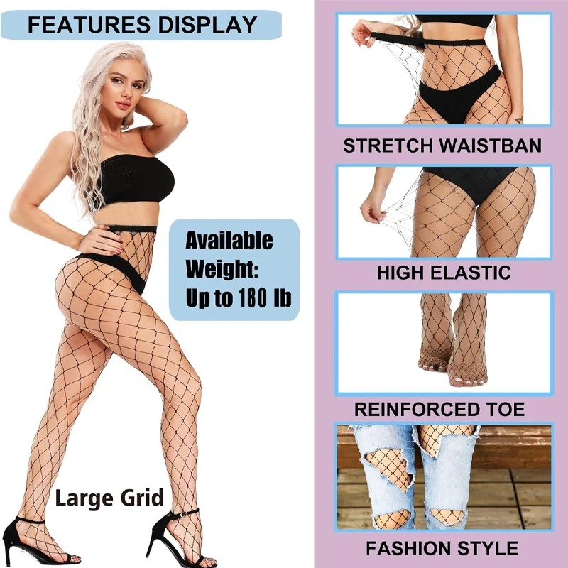 Fashion European Style Women F - Fishnet Stocking Women avaliação e preço