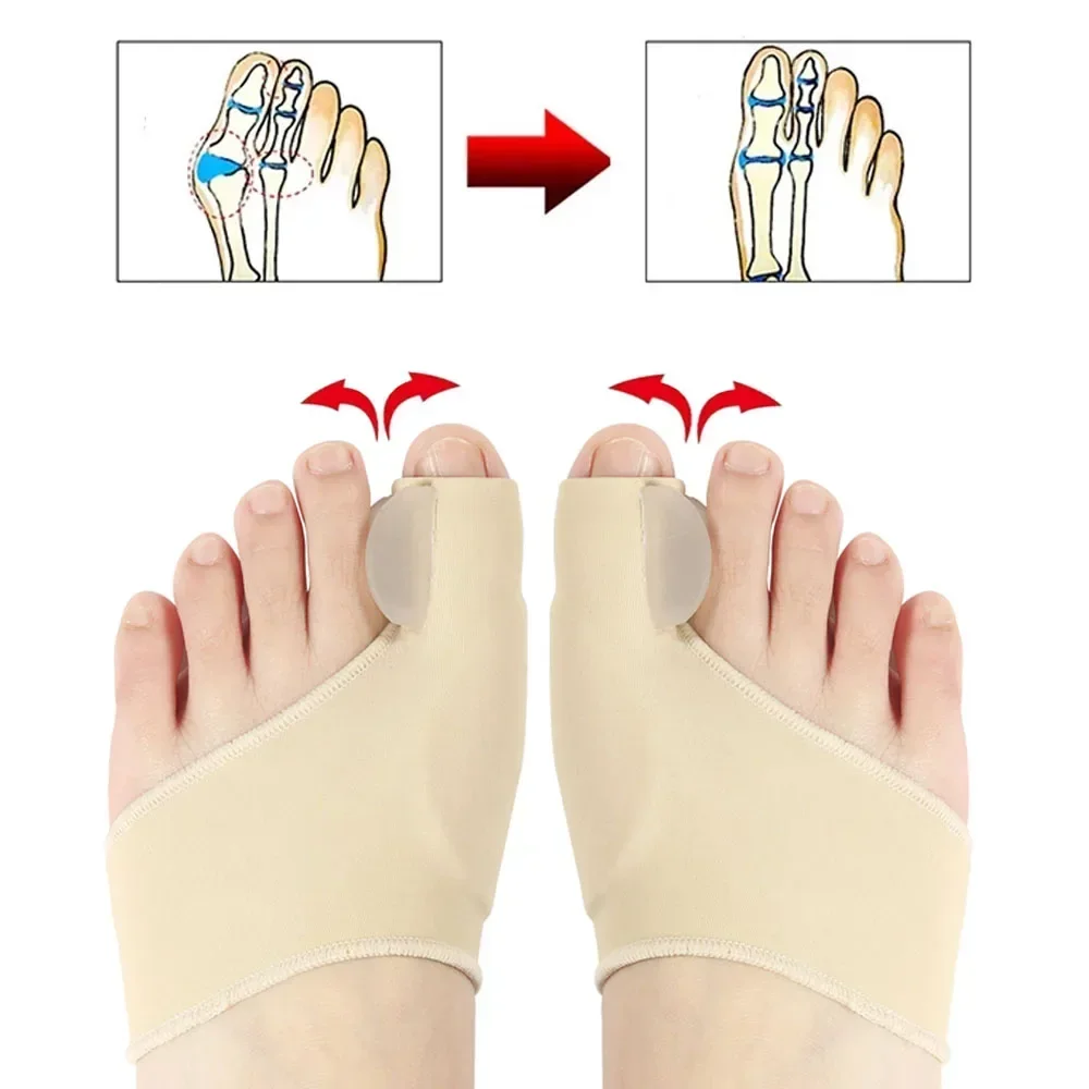 1/2Pair Toe Separator Hallux V - Ankle Brace Sock avaliação e preço