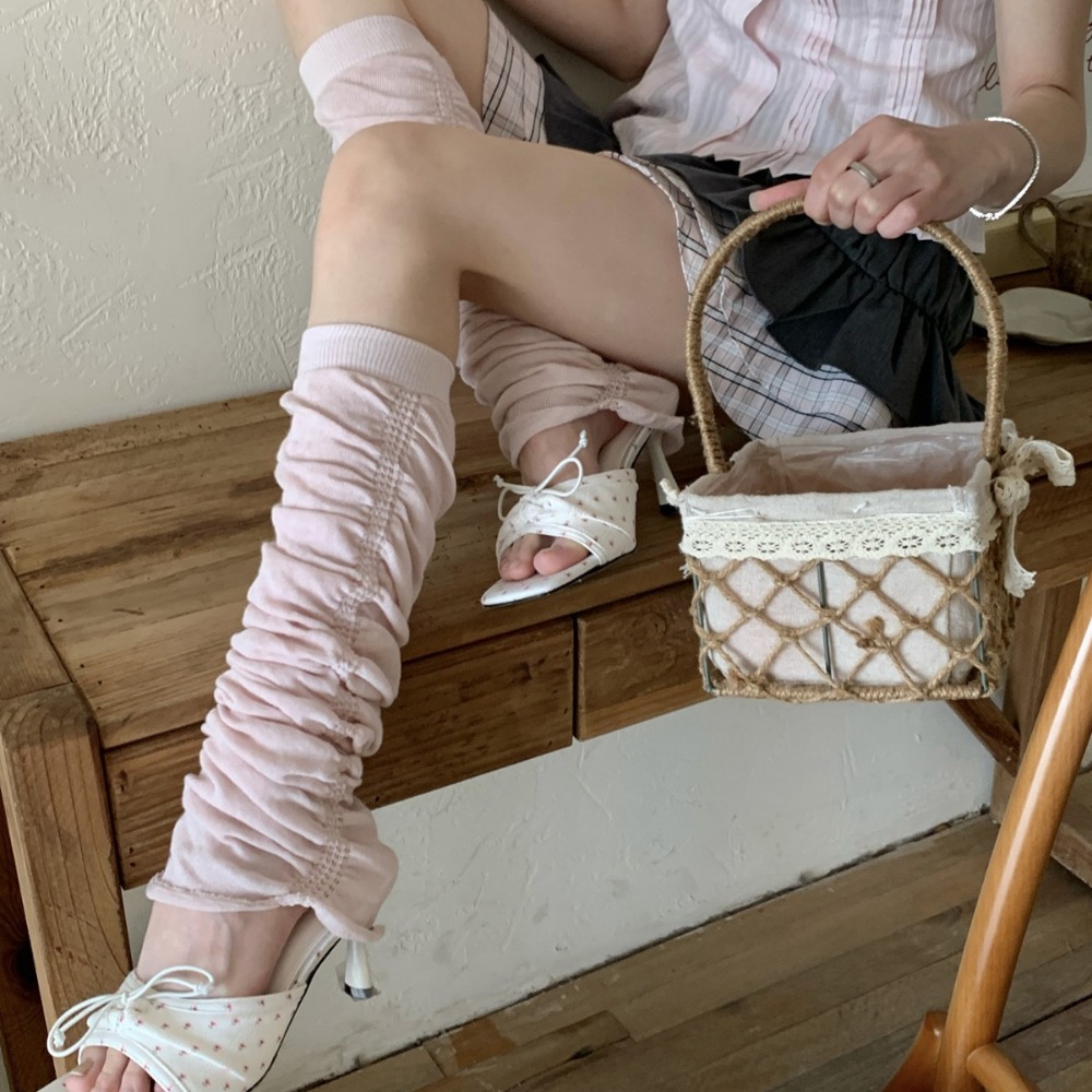 Pink Ruffle Bubble Slouchy Leg - Boot Sock Slouchy avaliação e preço