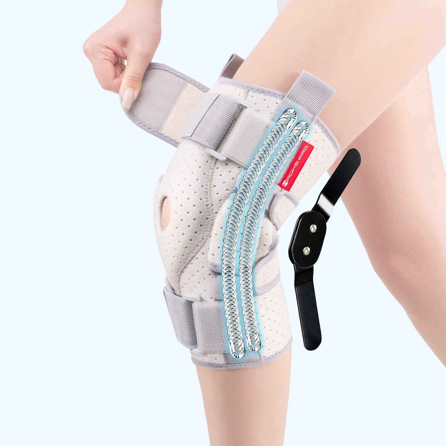 Adjustable knee sleeve with la - Compression Sleeve Calf avaliação e preço