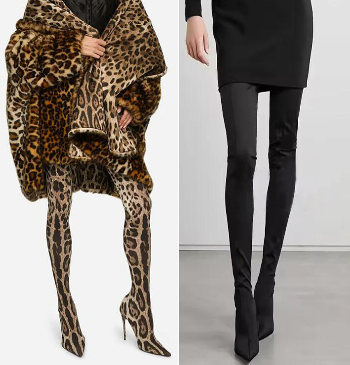 Sexy Leopard Over-the-Knee Str - Knee High Sock Women avaliação e preço