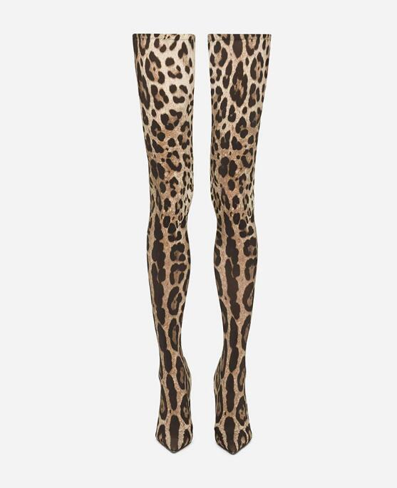 Sexy Leopard Over-the-Knee Str - Knee High Sock Women avaliação e preço