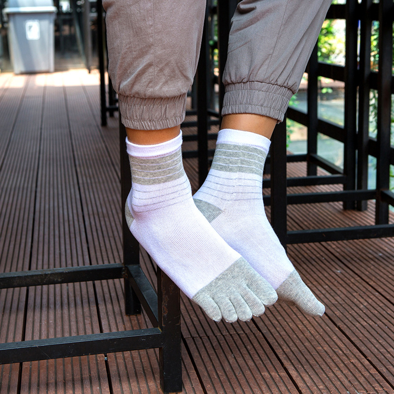 3/5 Pairs Men Five Toe Crew So - Toe Sock Split avaliação e preço