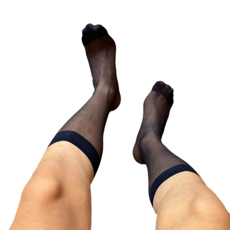 Mens Silk Sock Business Nylon  - Dress Sock Men avaliação e preço