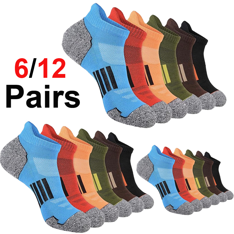 Men's Vibrant Multicolor Strip - Ankle Sock Low Cut avaliação e preço