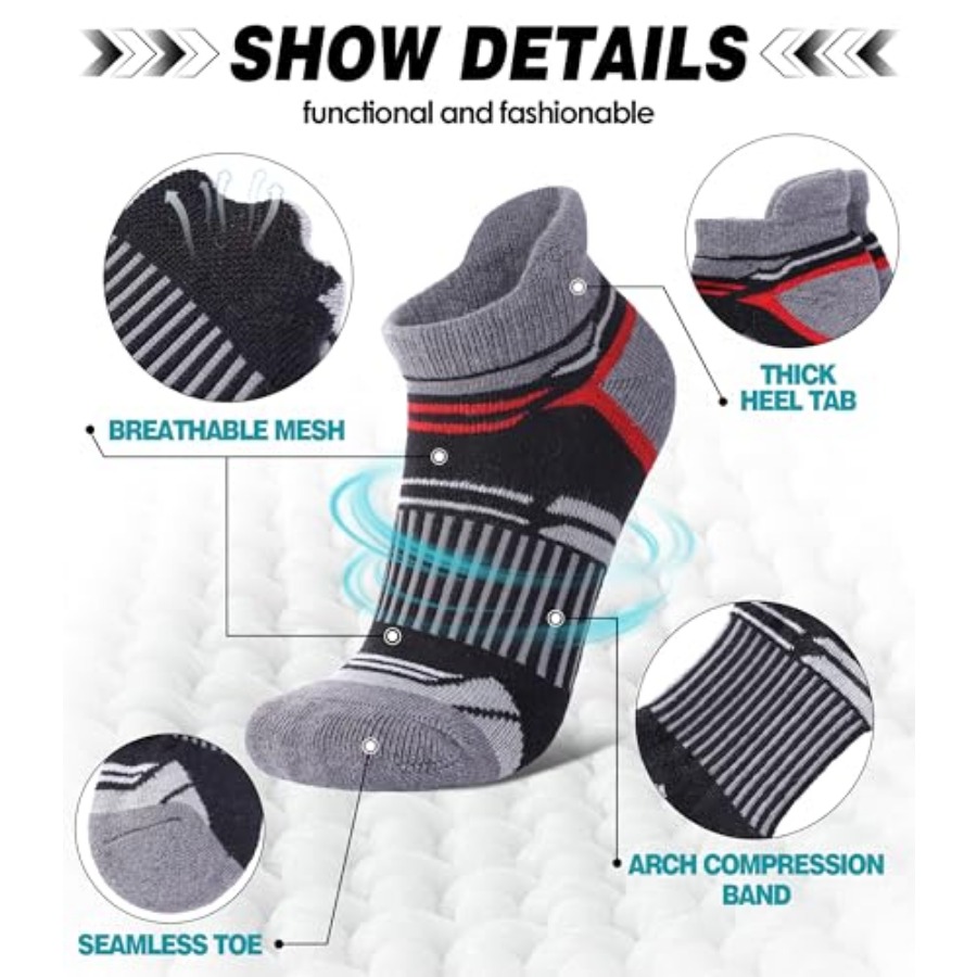 LANLEO Merino Wool Ankle Runni - Wool Hiking Sock avaliação e preço