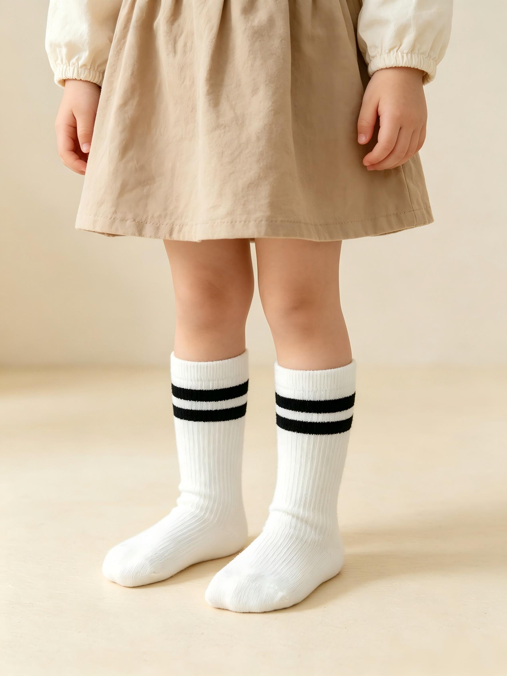 4-Pack Baby Toddler Striped Cr - Cotton Crew Sock Pack avaliação e preço