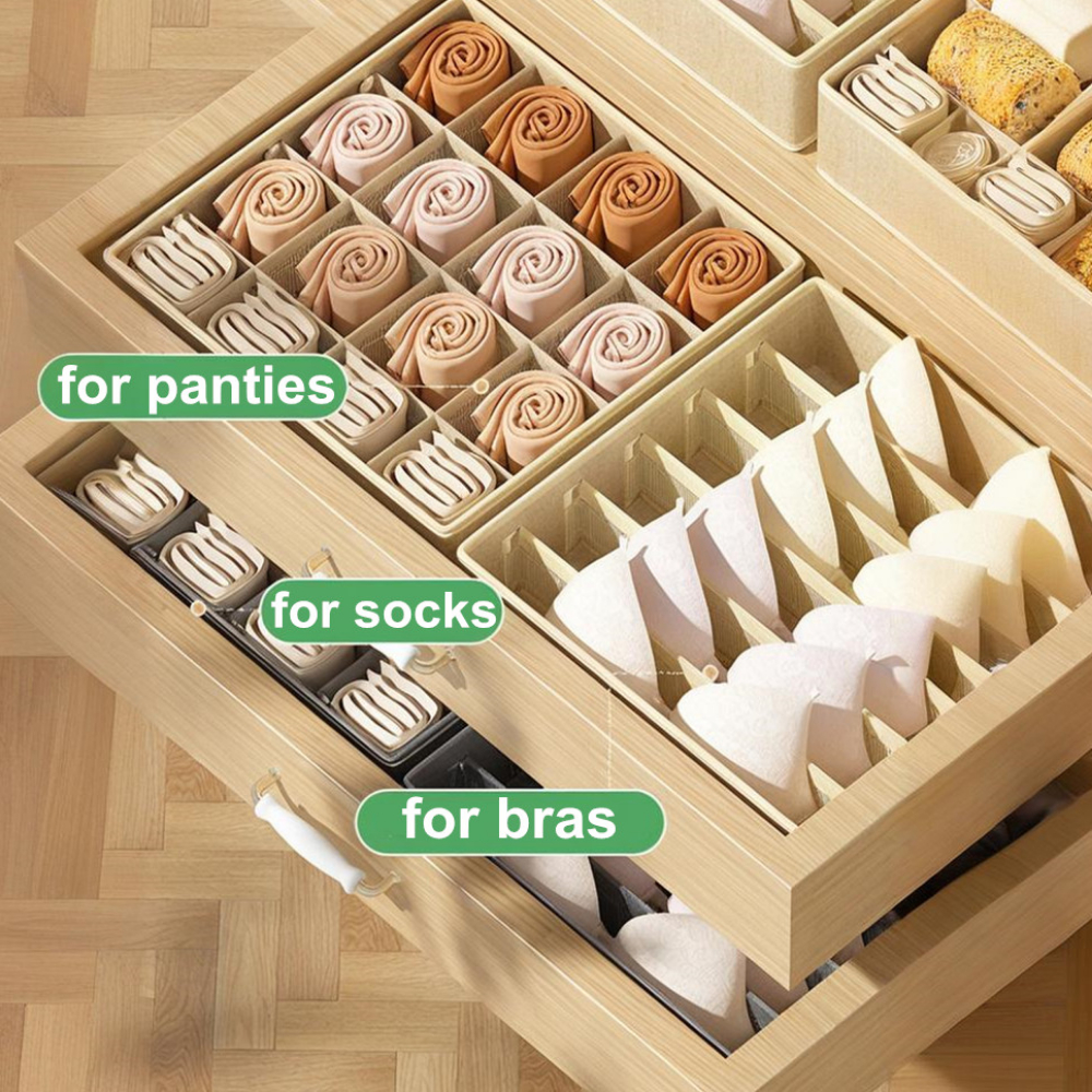 Underwear Storage Box for Bras - Sock Organizer Tray avaliação e preço