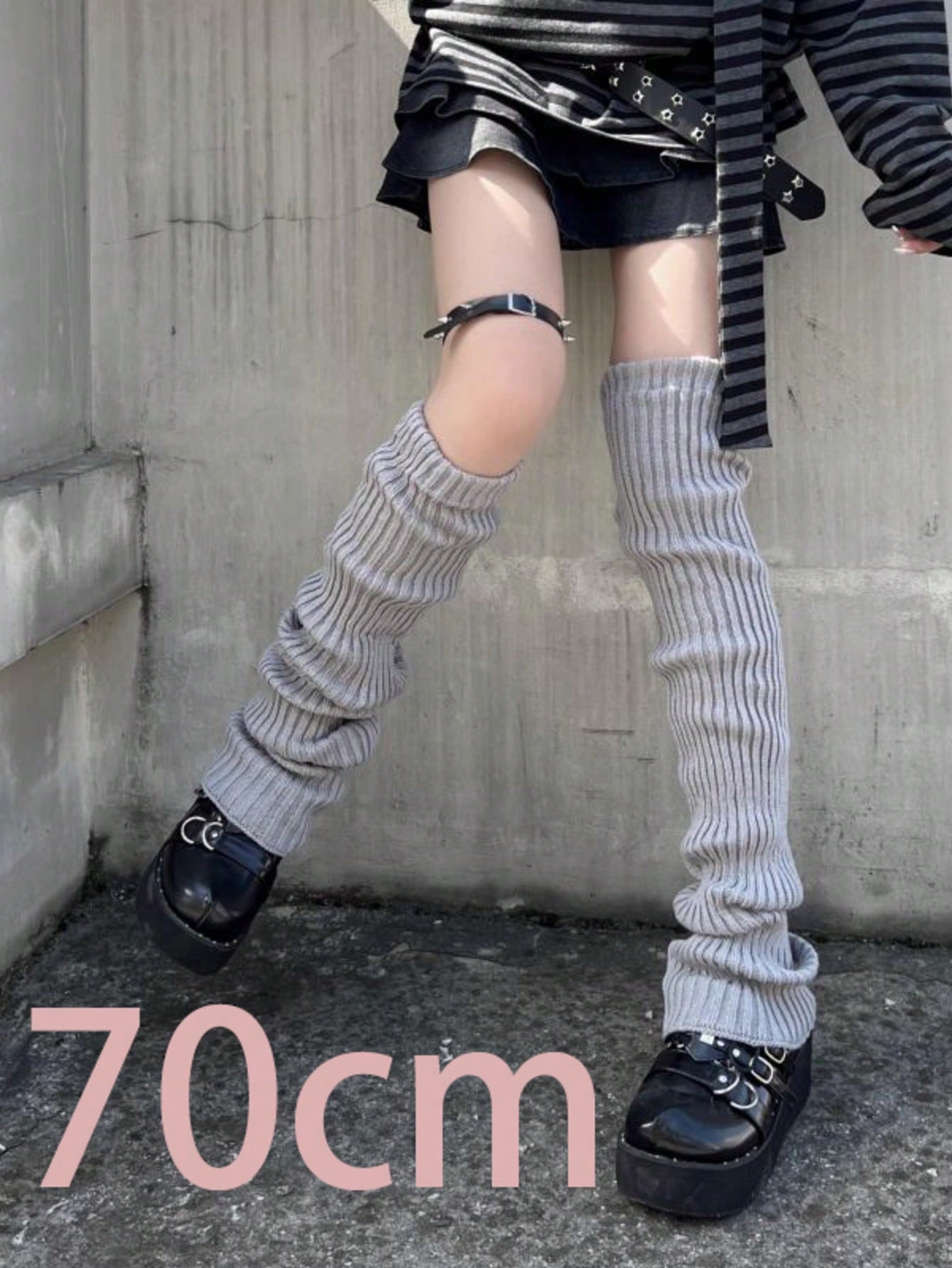2pcs 70cm Extended Leg Warmers - Boot Sock Slouchy avaliação e preço