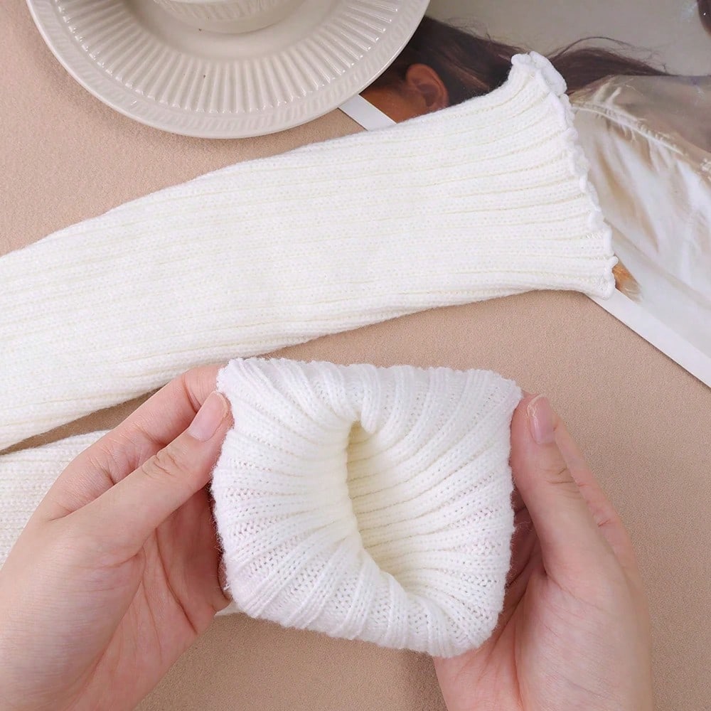 2pcs 70cm Extended Leg Warmers - Boot Sock Slouchy avaliação e preço