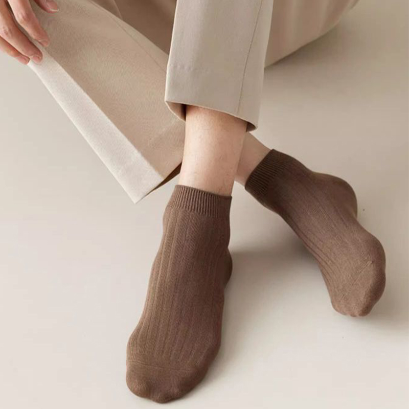 5Pairs Men's Simple Crew Socks - Ankle Sock Low Cut avaliação e preço