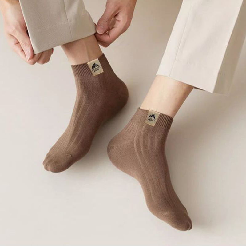 5Pairs Men's Simple Crew Socks - Ankle Sock Low Cut avaliação e preço
