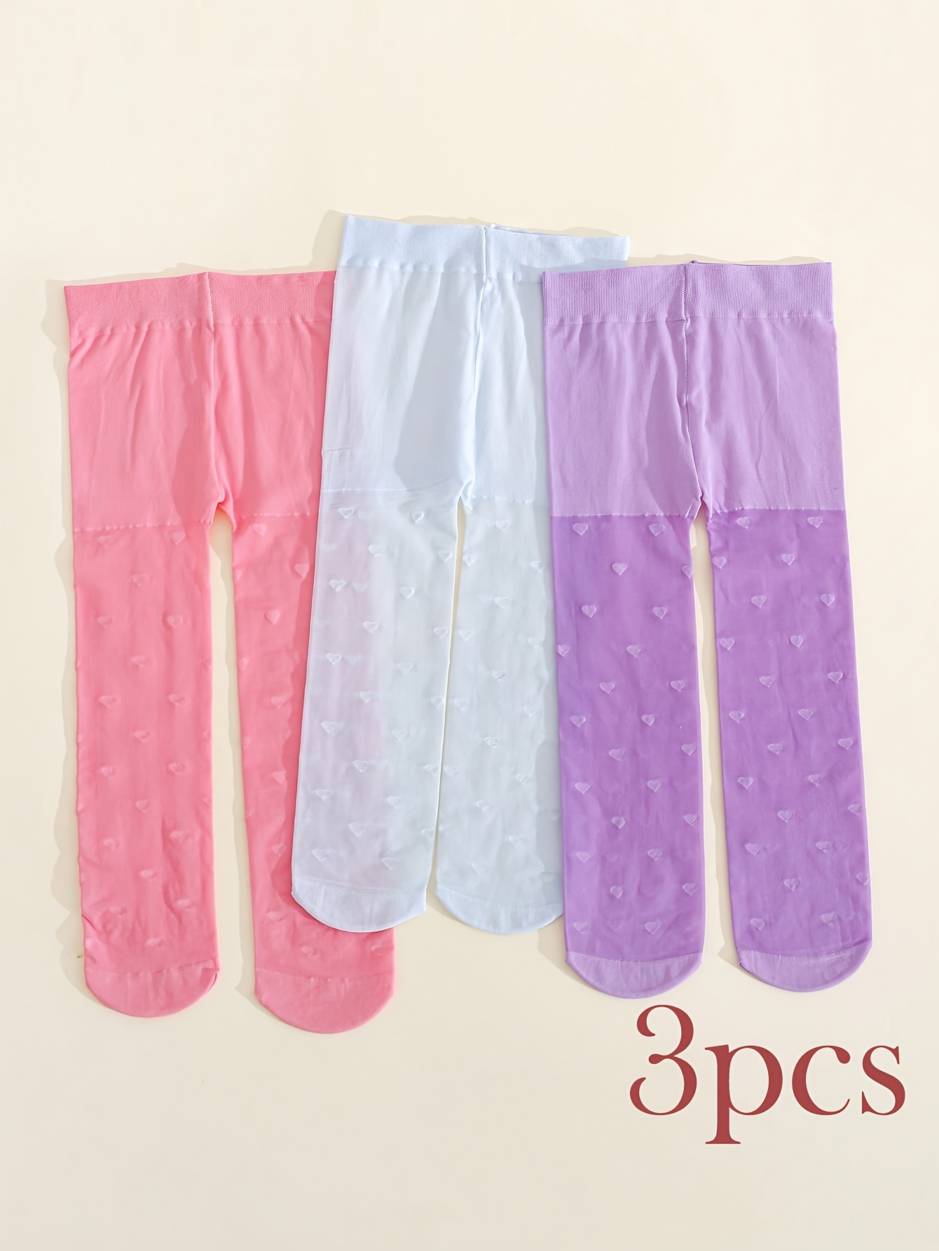 3 Pairs Toddler Girls Thin She - Tights Pantyhose Sheer avaliação e preço