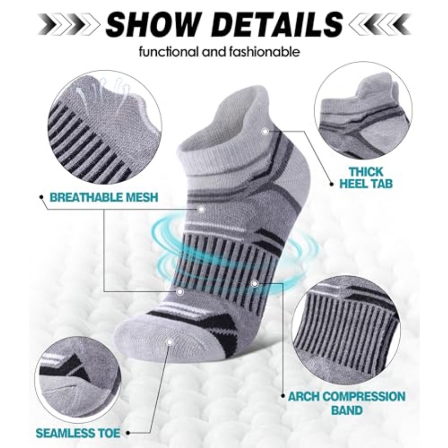 LANLEO Merino Wool Ankle Runni - Wool Hiking Sock avaliação e preço