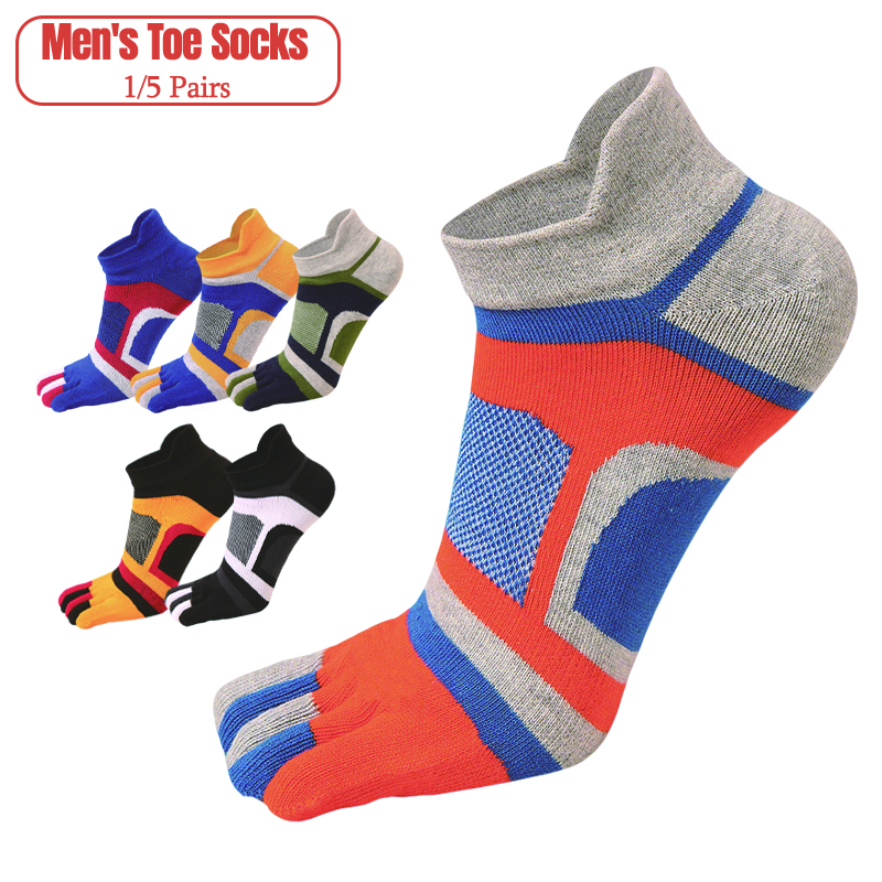1/5 Pairs  Men’s Five-Toe Athl - Ankle Sock Low Cut avaliação e preço