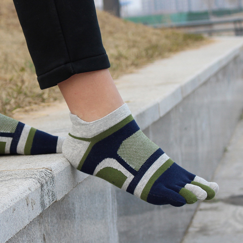 1/5 Pairs  Men’s Five-Toe Athl - Ankle Sock Low Cut avaliação e preço